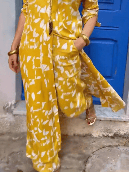 Women's Casual Printed Loose Set